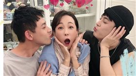 藝人況明潔分享與連晨翔、陳奕相約見面的合照。（圖／翻攝自臉書）
