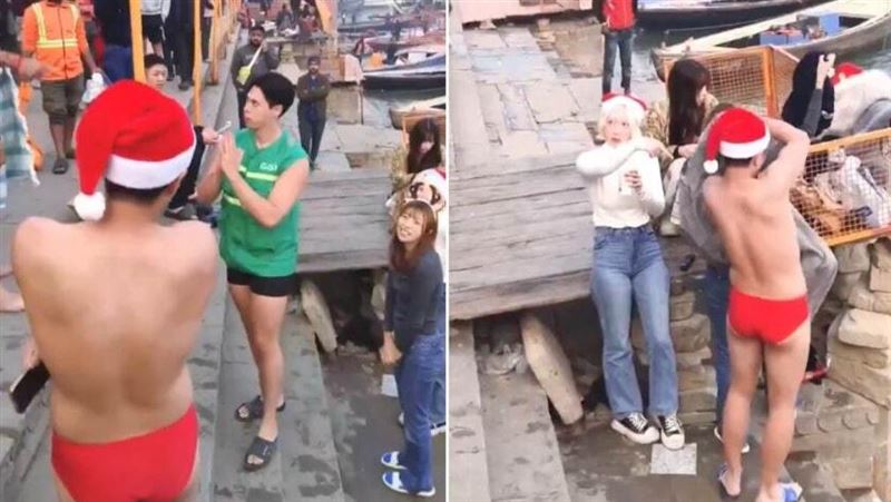 YTR恆河尿尿遭包圍斥責　導遊致歉揭真相