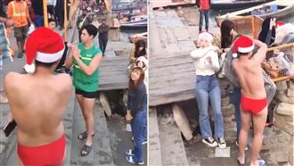 YTR恆河尿尿遭包圍斥責　導遊致歉揭真相