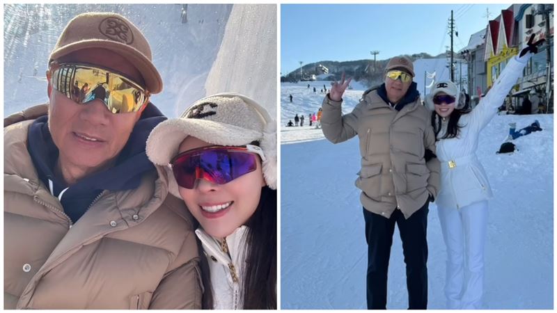 曾馨瑩曬跨年全家福！郭台銘白髮近照曝光。（圖／翻攝自曾馨瑩IG）