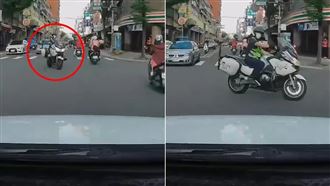 新北警鬼切遭叭竟攔人訓斥　分局回應了