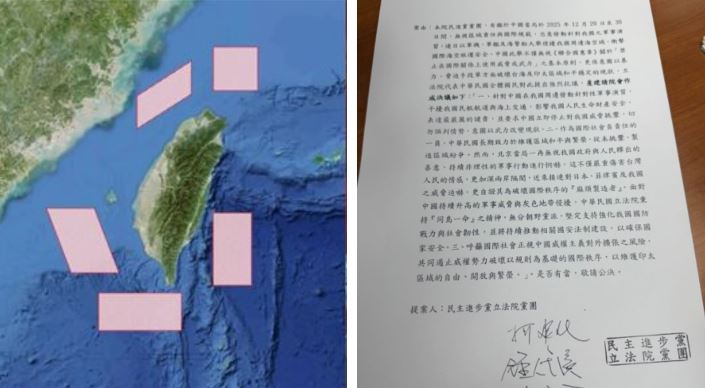 飛彈不分藍綠!綠黨團提案譴責中共軍演