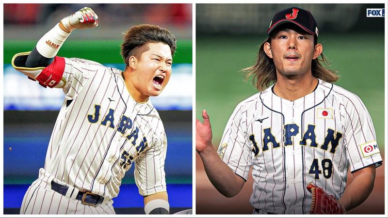 村上宗隆、今井達也都成功闖進大聯盟。（圖／翻攝自X平台 @MLBONFOX）