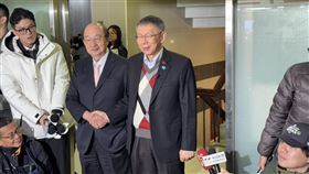 民眾黨前主席柯文哲拜會民進黨團總召柯建銘（圖／記者劉秀敏攝影）
