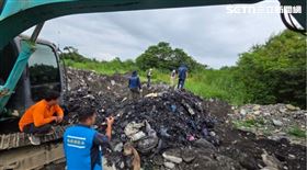 無良集團河川倒垃圾　竟填滿7座奧運泳池（圖／中檢提供）