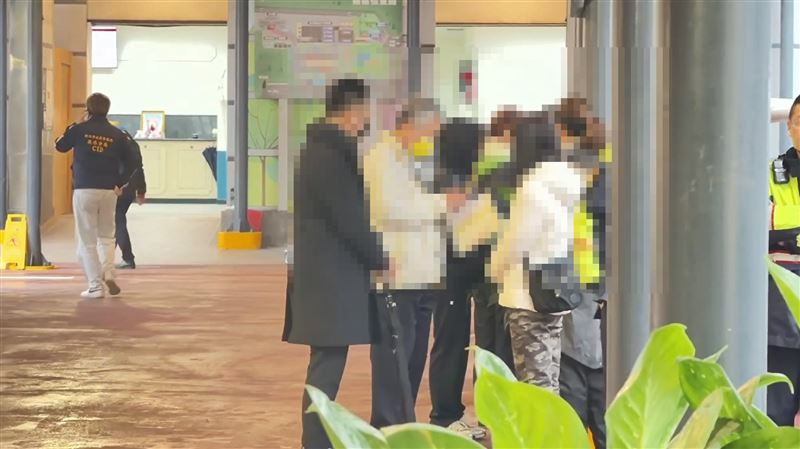 清潔隊隊員毛男的家屬。（圖／翻攝畫面）