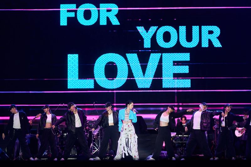 徐若瑄唱桃園跨年。（圖／翻攝自臉書）