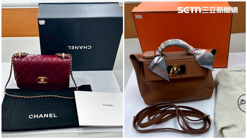 雨刷妻子唐斯蓉擁有85個名牌包,愛馬仕、香奈兒等各種品牌都有。(圖/翻攝畫面)