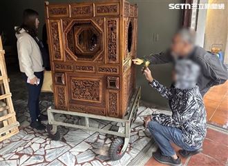 台南百年神轎送修取回竟變「全新中國製」