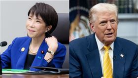 高市早苗,川普（圖／翻攝自X平台@kantei、白宮）