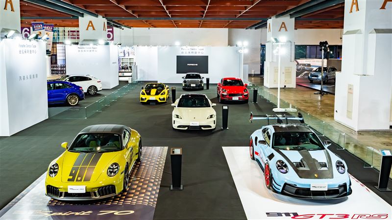 2026台北車展保時捷展區。（圖／Porsche提供）