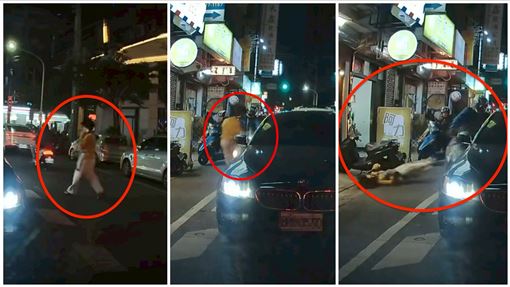 講電話穿越車陣！摩托車撞飛　驚險畫面曝