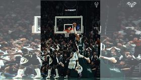 「字母哥」安特托昆博（Giannis Antetokounmpo）。（圖／翻攝自X平台 @Bucks）