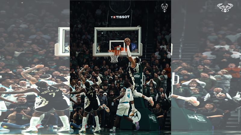 「字母哥」安特托昆博（Giannis Antetokounmpo）。（圖／翻攝自X平台 @Bucks）