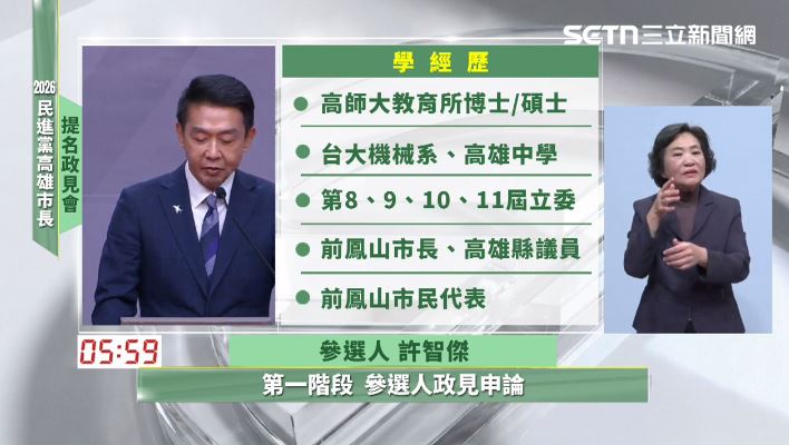 許智傑學經歷一覽。（圖／翻攝畫面）