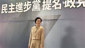 林岱樺政見會後受訪，回應是否脫黨參選。（圖／記者詹宜庭攝影）