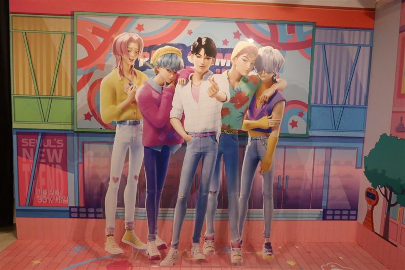 《KPop 獵魔女團》官方快閃店登台。(圖/讀者提供)