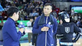 PLG例行賽，富邦勇士前鋒林志傑賽後受訪。（圖／記者劉彥池攝影）