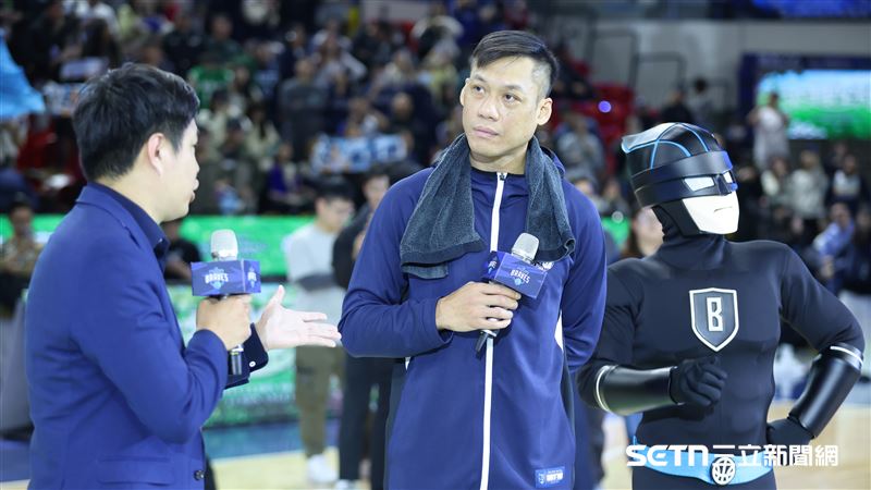 PLG例行賽，富邦勇士前鋒林志傑賽後受訪。（圖／記者劉彥池攝影）