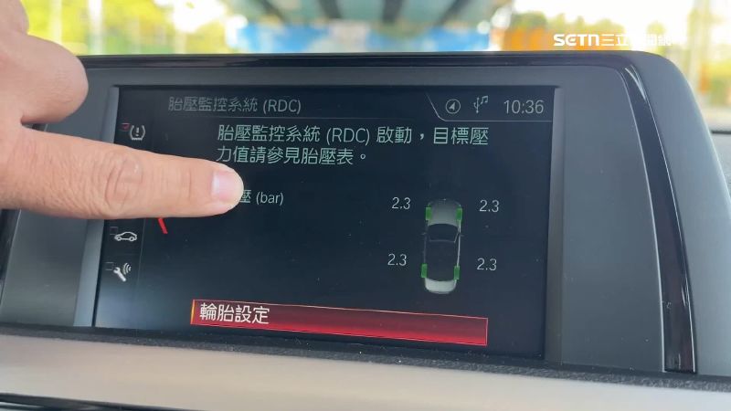 民眾開車外出時要多注意胎壓儀表板的警示