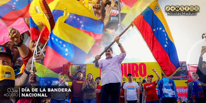 委內瑞拉總統馬杜洛的宣傳海報。（圖／翻攝自X平台 @NicolasMaduro）