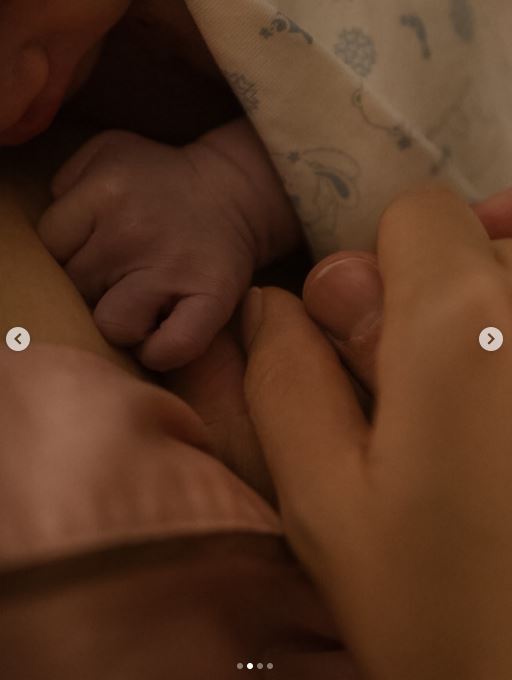 曝光一家三口照曝光。（圖／翻攝自weicutey IG）