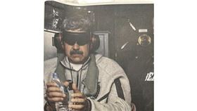 美國總統川普公布委內瑞拉總統馬杜洛遭逮捕後的照片。（圖／翻攝自川普Truth Social帳號）