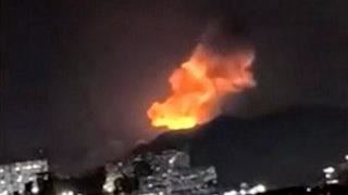 美國發動大規模行動，突襲委內瑞拉。（圖／翻攝自X平台 @川普）