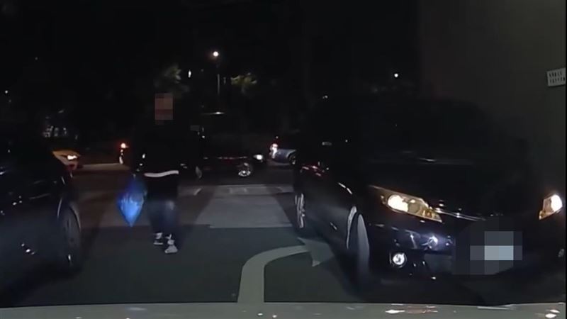 前立委邱毅座車在仁愛路31巷違規停車。（圖／翻攝自臉書《爆料公社》）