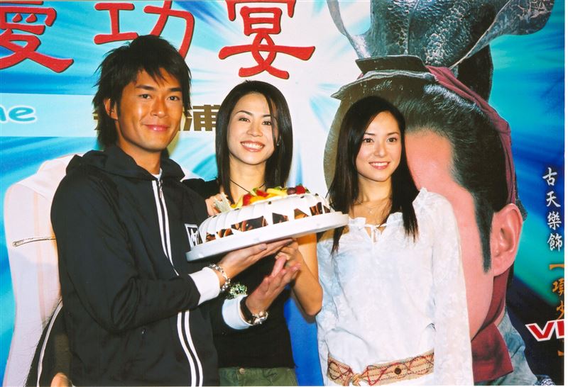 過去古天樂、宣萱及郭羨妮曾來台宣傳《尋秦記》。（圖／華映娛樂提供）