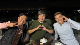 檢場（左起）、胡瓜、潘若迪聊到健康。（圖／下面一位提供）