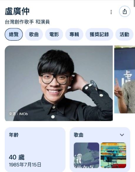 盧廣仲40歲仍青春活力。（圖／翻攝自Threads）