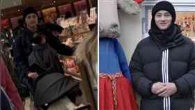 去年聖誕節當天，范少勳被拍到帶著兩個寶貝女兒出現在東區百貨公司。（圖／讀者提供、翻攝自范少勳IG）