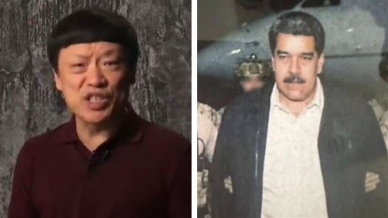 胡錫進力挺中國外交部呼籲美國釋放馬杜洛夫妻。（合成圖／翻攝自胡錫進微博、白宮）