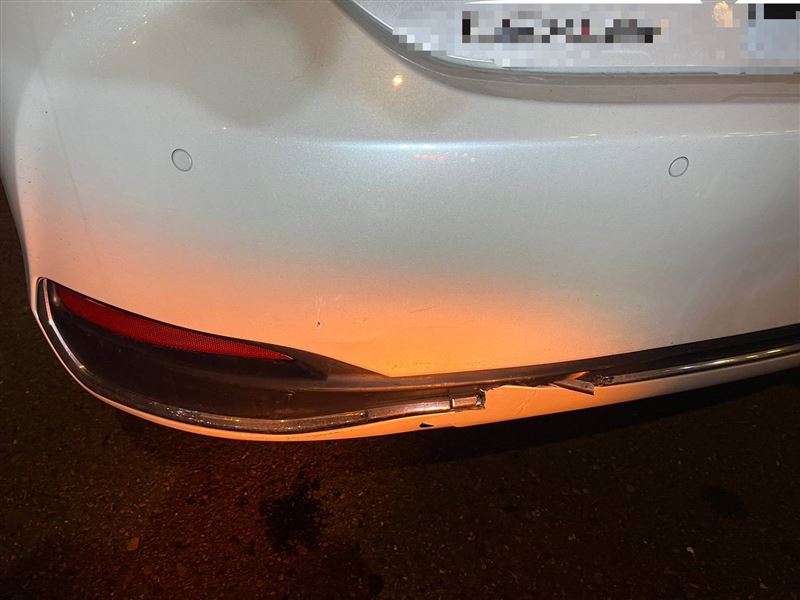 被撞的前車受損情況。（圖／翻攝畫面）