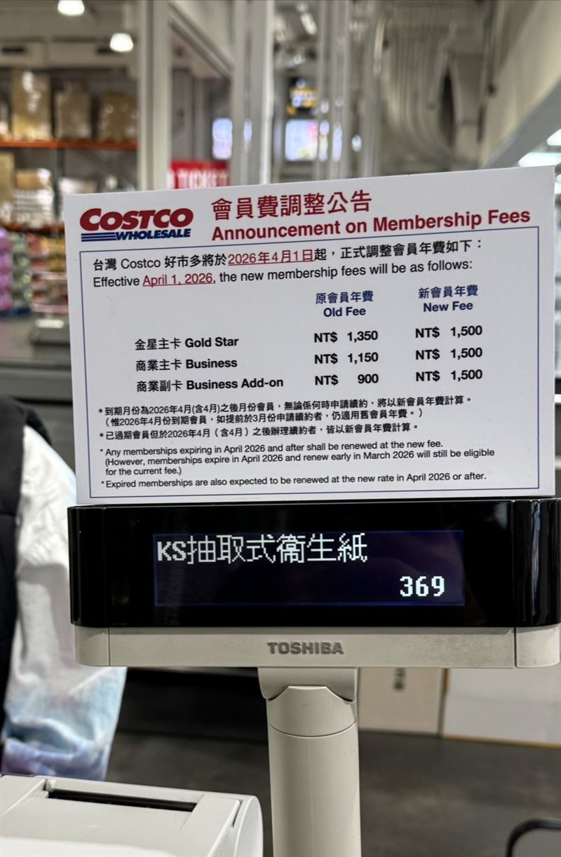 好市多調漲年費。（圖／好市多會員提供）
