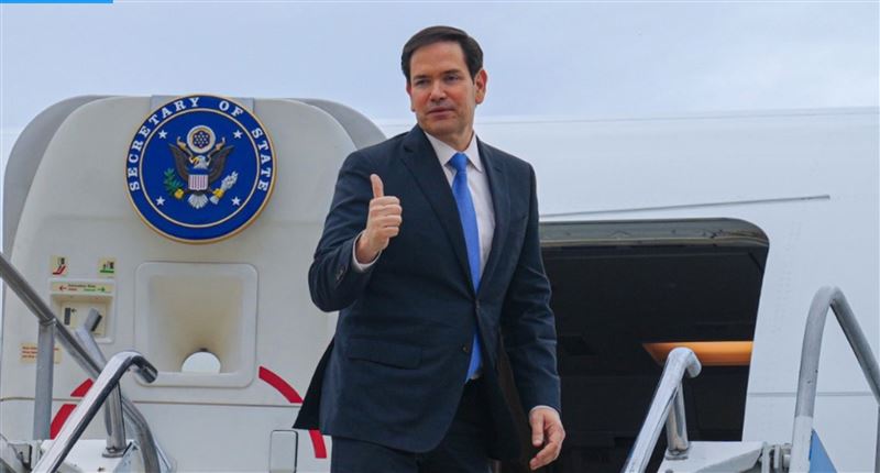 在一連串電視訪談中，盧比歐淡化了入侵或佔領委內瑞拉的可能性。（圖／翻攝自盧比歐X）