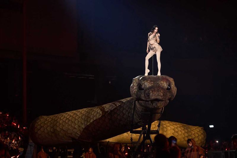 蔡依林站上巨蟒開唱。（圖／凌時差提供、三立資料照）