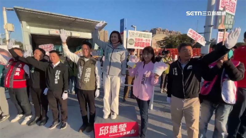 邱議瑩拚初選　拜票展「最強母雞」氣勢
