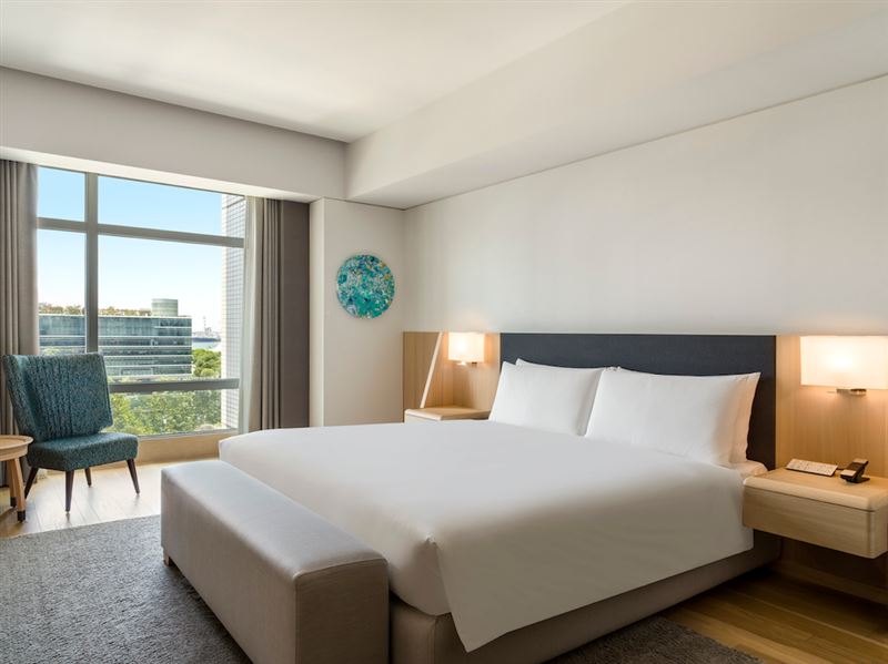 THE AMNIS然一酒店御鋒侶驛市景房型。（圖／飯店旅宿業者提供）