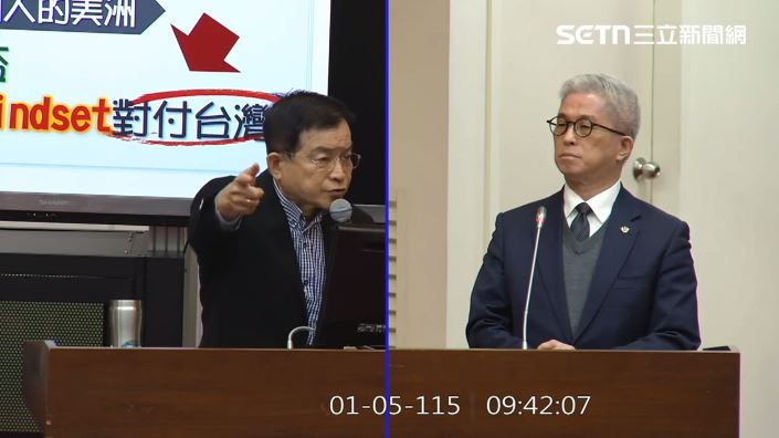 奇葩質詢曝！賴士葆：台灣應譴責美國侵略