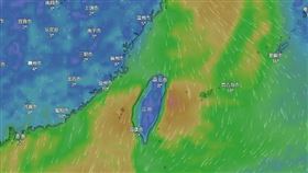 冷氣團來襲，北部低溫可能來到10度以下。（圖／翻攝自windy.com）

