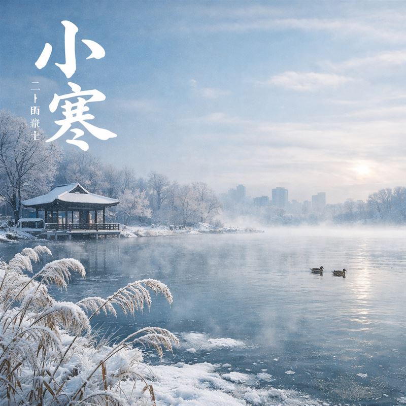 小寒到。（圖／CANVA製作）