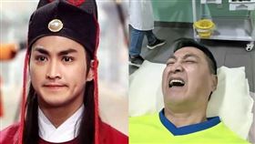 何家勁躺在病床上痛苦打針模樣曝光。（圖／翻攝自小紅書）