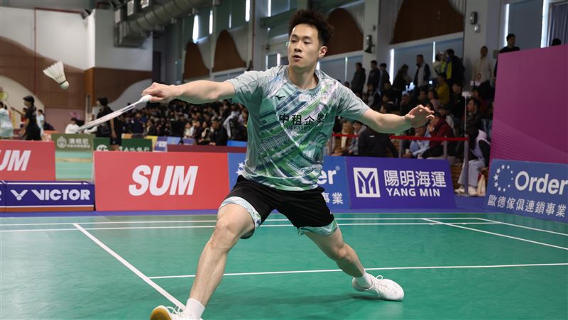 中租國體大戚又仁，第3度獲得全國排名賽甲組男單冠軍。（圖／中華羽協提供）