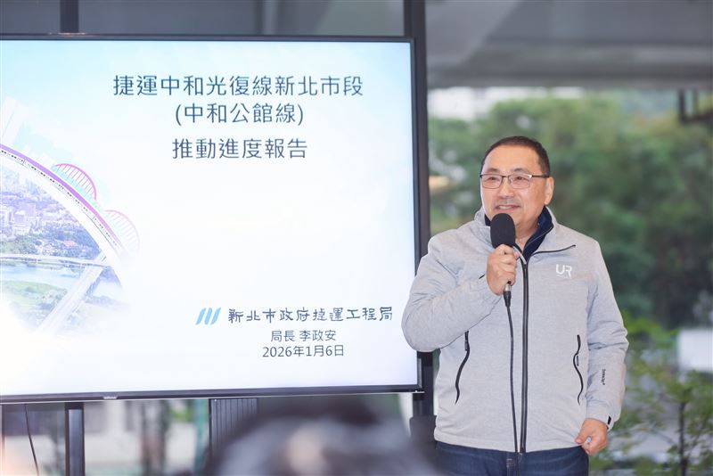 侯友宜視察捷運中和光復線可行性研究規劃路線。（圖／新北市府提供）
