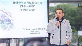 侯友宜視察捷運中和光復線可行性研究規劃路線（圖／新北市府提供） 