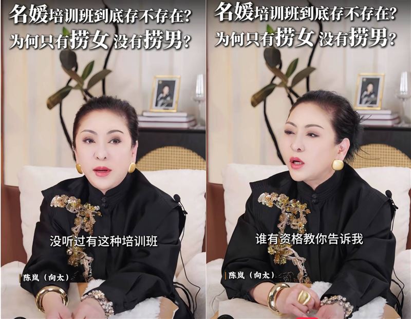向太認為沒人有資格教當名媛。(圖/翻攝自小紅書)