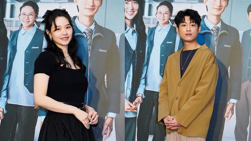 王真琳（左）和謝章穎（右）劇中一個是I人一個是E人，剛好都和現實生活中性格相反。（圖／記者趙于瑩攝影）