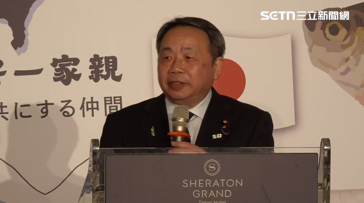 吃海鮮挺日本,行政院長卓榮泰、台日關係協會會長謝長廷、日參議員石平等人出席千人宴（圖／翻攝畫面）